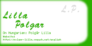 lilla polgar business card